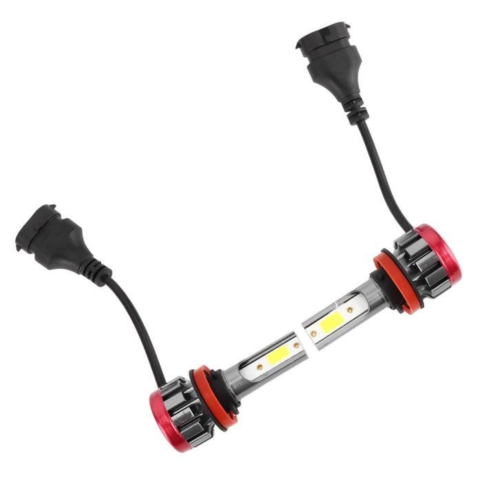 Akozon Ampoules LED H8 / H11 Paire d'ampoules antibrouillard phare LED 3000LM 30W EV19 H8 / H11 éclairage à la chaux IP68 étanche