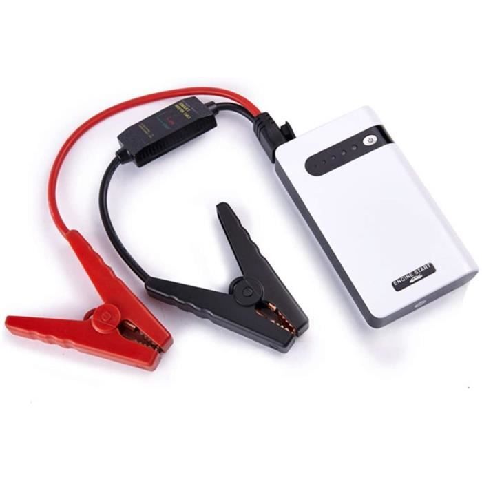 Booster de Batterie Voiture Professionnel Chargeur de Batterie 12000mAh 30000mAh 12V avec Port USB et Lampe de Poche à Del pour de V