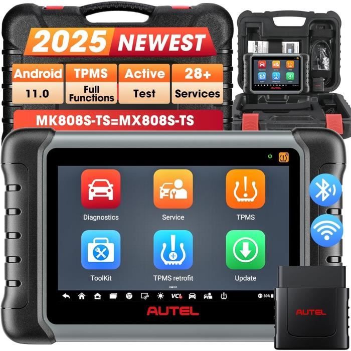 AUTEL Valise Diagnostic Auto MK808TS OBD2 - Multimarque - Menu en français