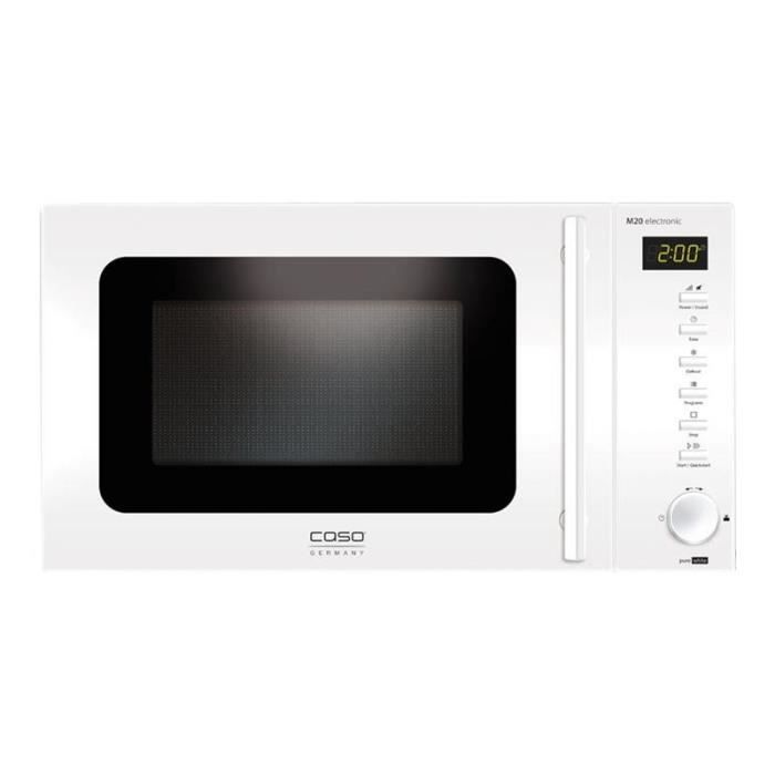 CASO Germany M 20 - Four micro-ondes monofonction - pose libre - 20 litres - 800 Watt - blanc pur