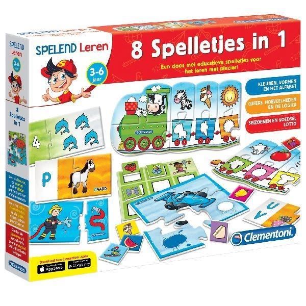 apprentissage ludique Clementoni Learning Game Jeux 8in1