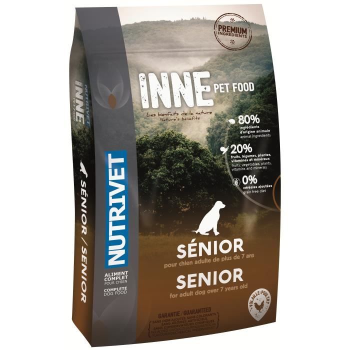 NUTRIVET Croquettes au poulet Inne Senior - Pour chien + de 7 ans - 3 kg
