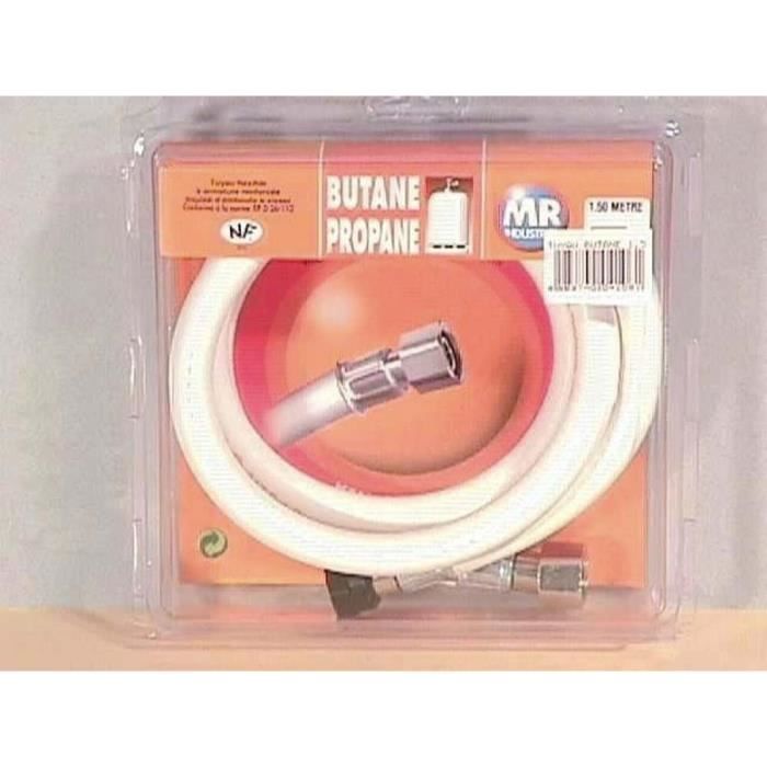 Tuyau Gaz Butane/Propane à visser 2m/10ans Cuisinière/plaque Universel (2854512)