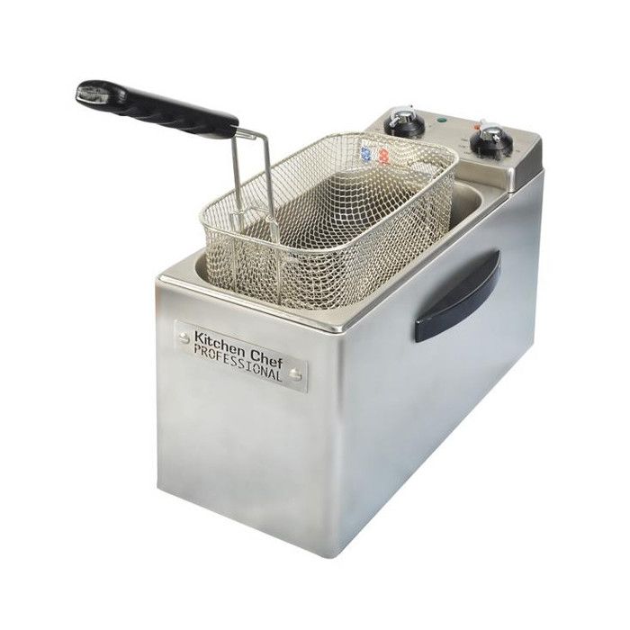 KitchenChef KCFR4L, 4 L, 190 °C, 30 min, Unique, Acier inoxydable, Rotatif