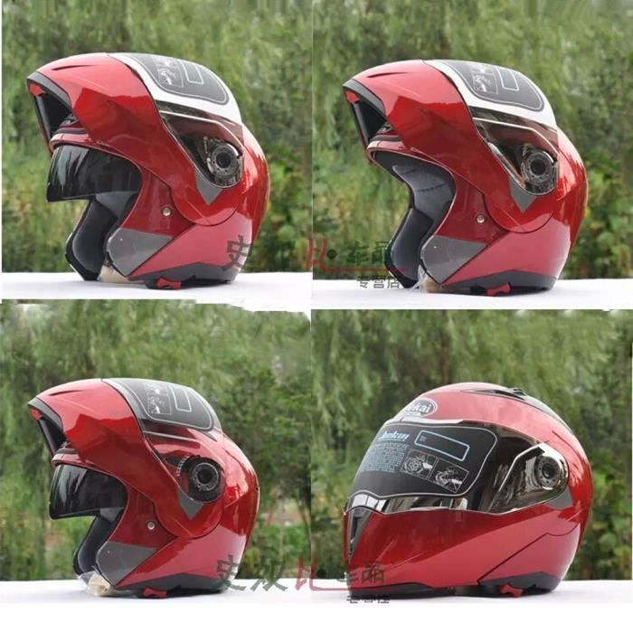 Rouge M-XXL casques de moto anti-poussière