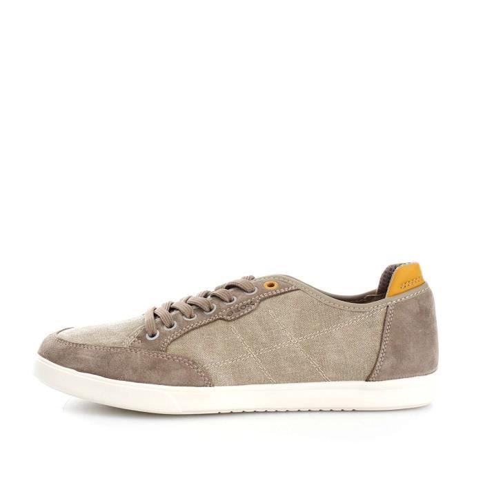 Geox U722CANB22 chaussures de tennis faible homme ECRU