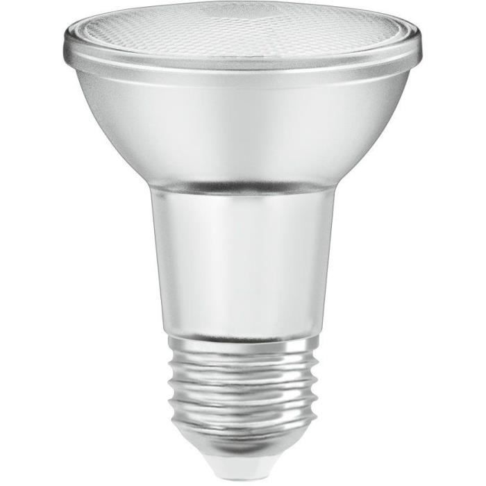 OSRAM Spot PAR20 LED 36° verre variable - 5 W = 50 W - E27 - Blanc chaud