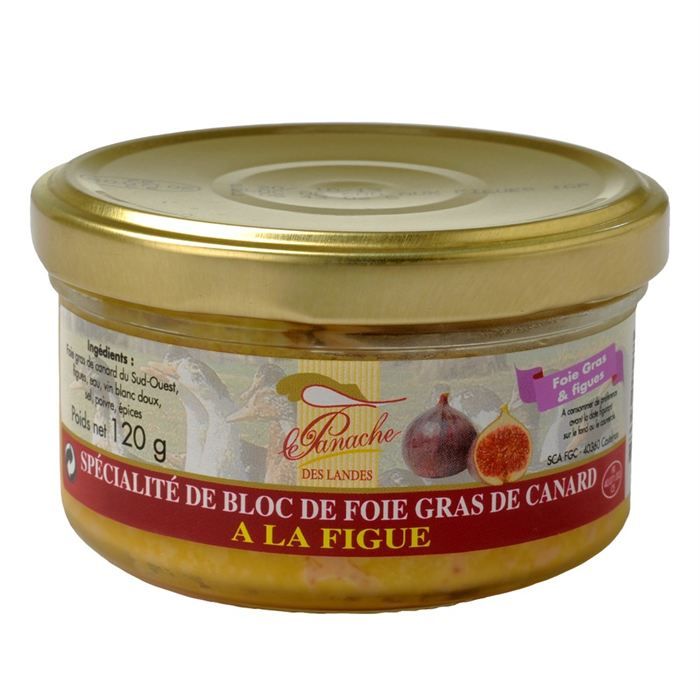 Bloc de Foie Gras de Canard à la Figue 120g x1