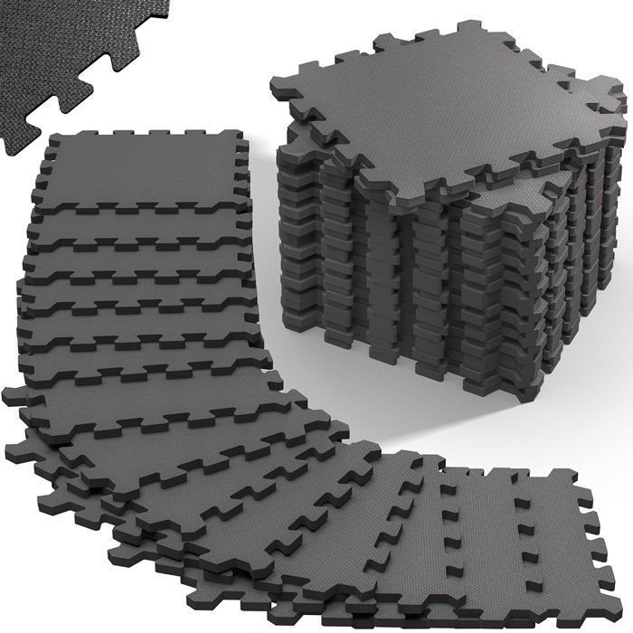 Tapis De Protection De Sol Fitness 24 Pièces 30 Cm X 30