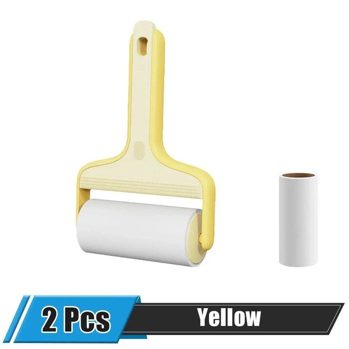 Rouleau de papier collant déchirable 2 en 1,essuie-poussière,poils d ...