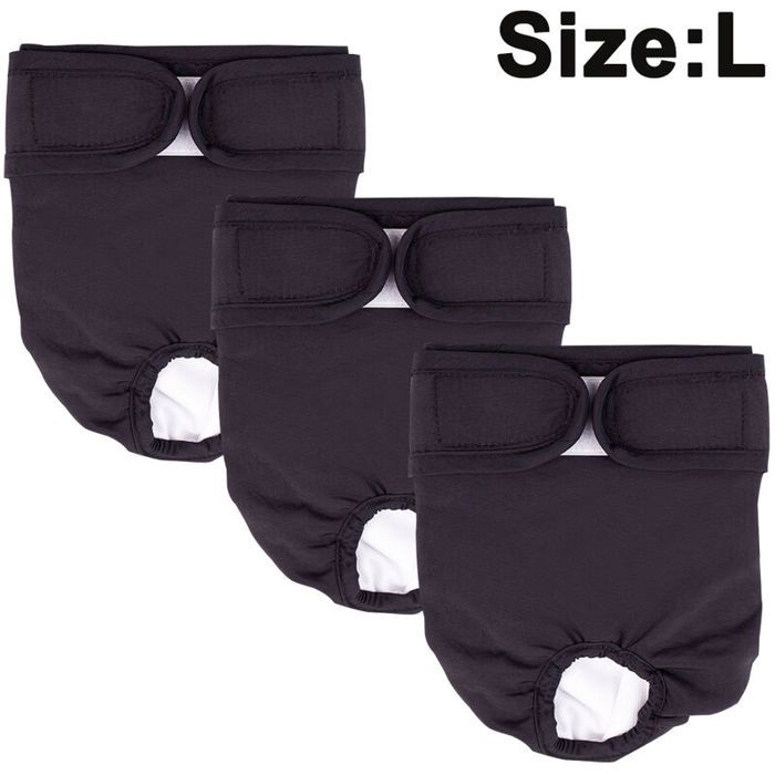 Comparer les prix de Paquet de 3 Couches Lavables Rutilisables pour Chien Pantalon Physiologique Trs Absorbant couleurs multiples YYV