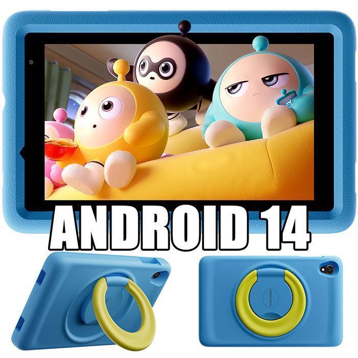 Blackview Tab A5 Kids Tablette Tactile pour Enfants Android 14 8 HD+ 9 + 64Go /SD 1TB 5100mAh ÉducativeContrôle Parental – Bleu