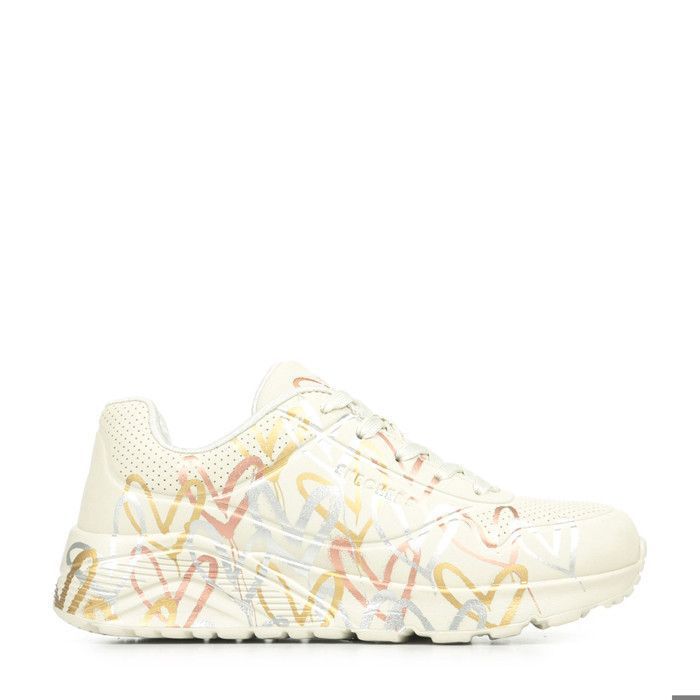 Skechers Baskets fille - SKECHERS - Uno Lite Metallic Love (Street x JGoldcrown) - Tige synthétique - Memory Foam - Talon 38 cm
