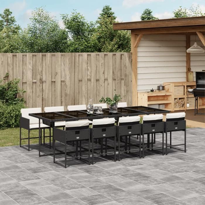 vidaXL Ensemble à manger de jardin 11 pcs - vue 10