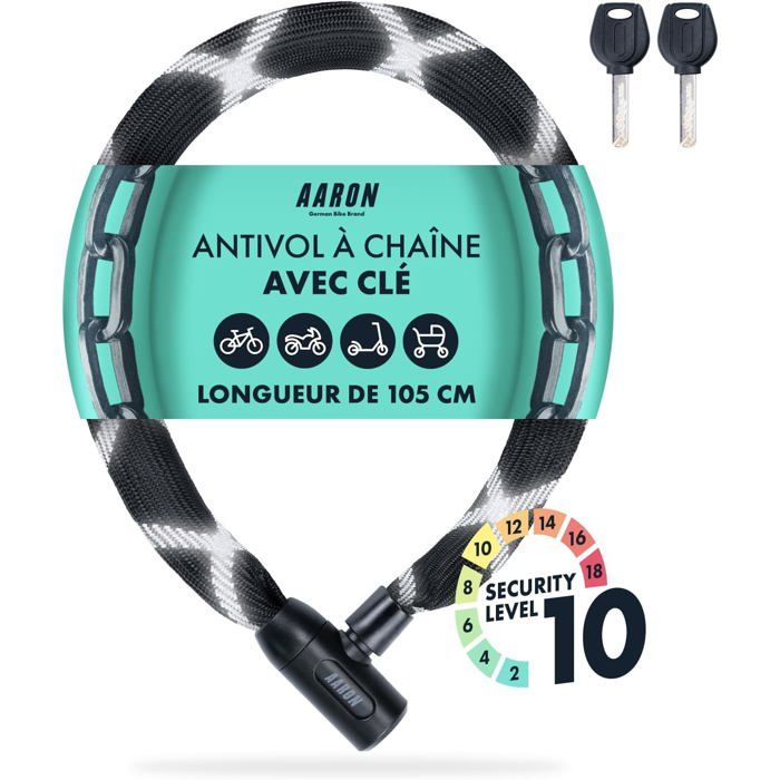 Antivol en U Kryptolok Standard W/Flex Antivol Vélo avec Câble Flexible