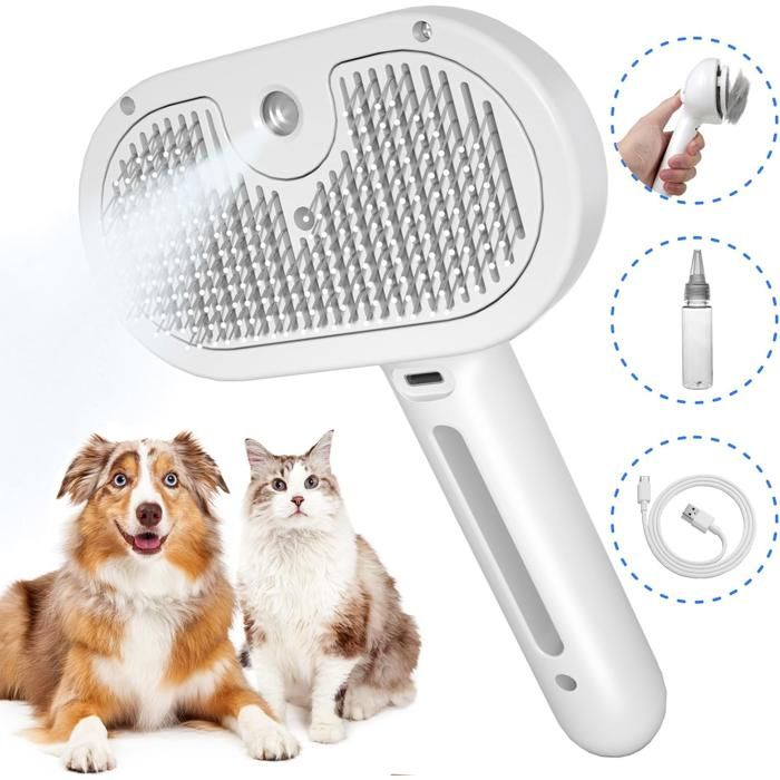 Comparer les prix de Brosse vapeur - ZULBCEO - 3 En 1 - Autonettoyante - Spray antistatique - Poils doux