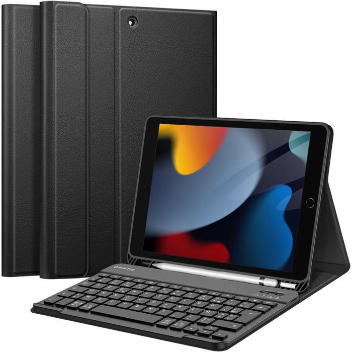 Étui Avec Clavier Pour Ipad 9Ème Génération 2021, Espagnol Ñ Clavier