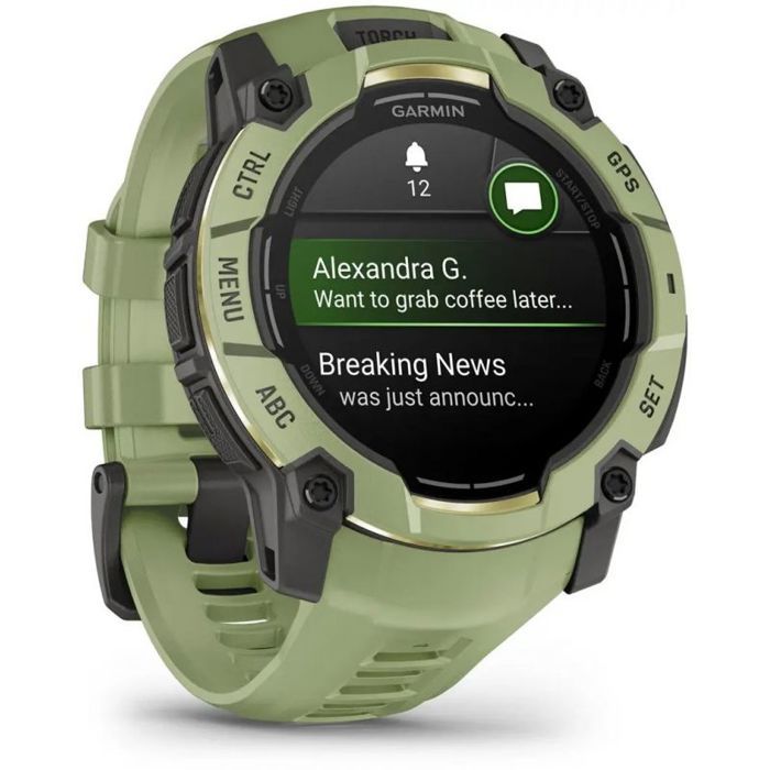 Garmin Instinct 3 AMOLED Bluetooth GPS 50mm AMOLED Unisexe Étanche 10ATM SpO2
