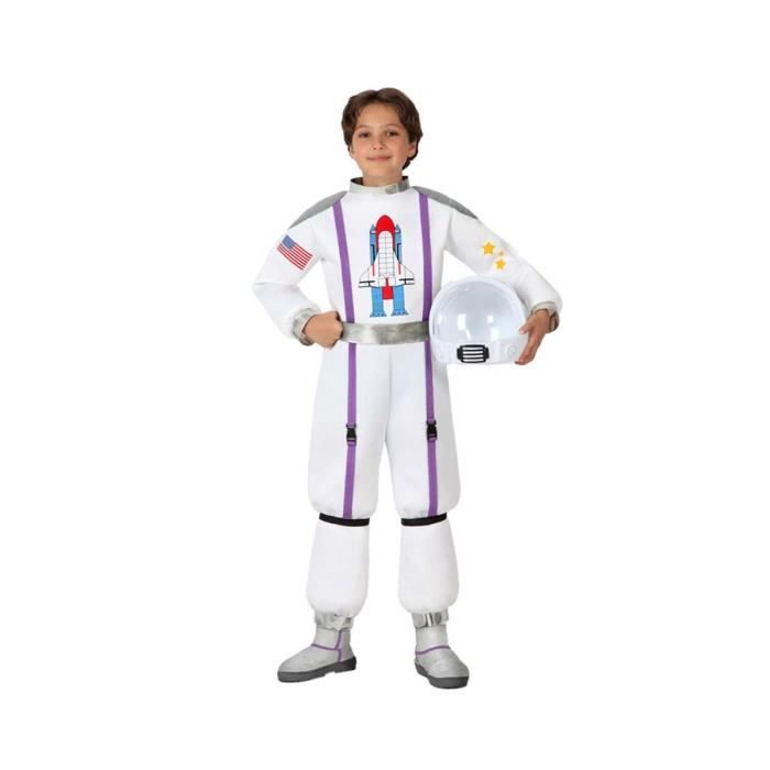 déguisement astronaute garçon t1 - atosa - modèle astronaute - blanc - intérieur