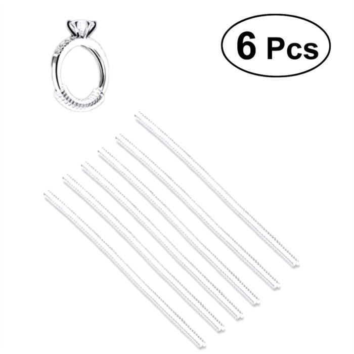 6 Pcs Ajusteur Taille De L Anneau Invisible Tpu Anneau Garde