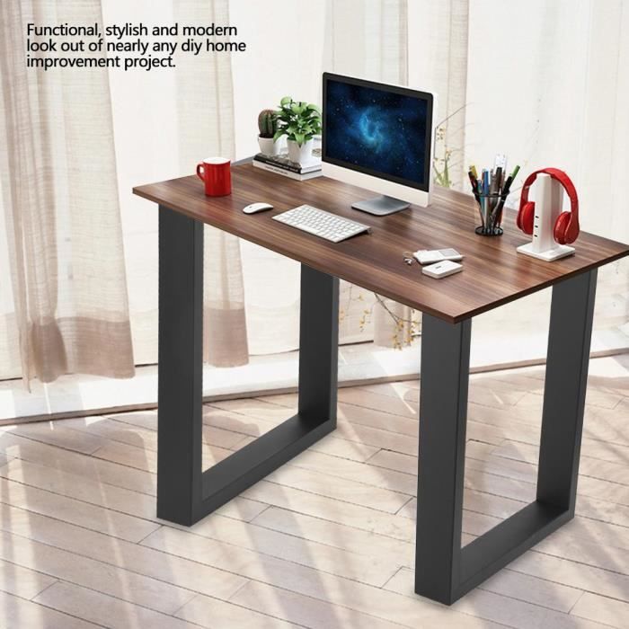 2pcs Pied De Table Industriel En Acier Pieds De Table Pour Meubles Pieds Noirs Ou Gris Sont Expedies Au Hasard Achat Vente Pied De Table 2pcs Pied De Table Industriel Cdiscount
