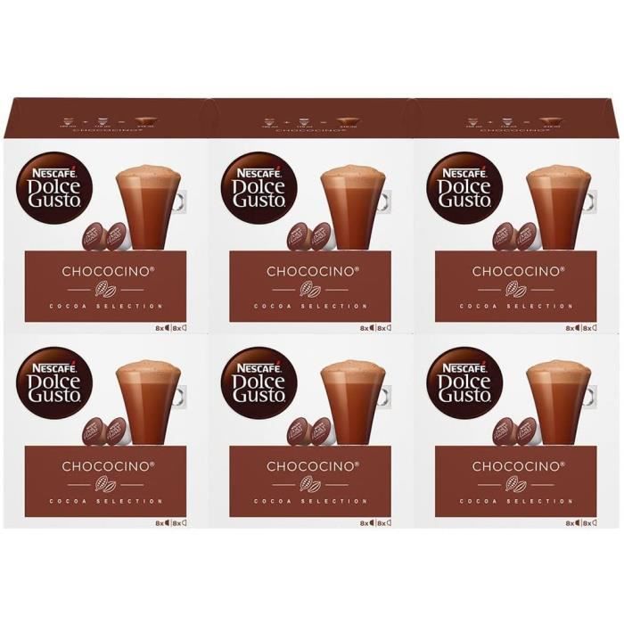 Nescafé Dolce Gusto Chococino - Chocolat - 96 Capsules (6 boîtes x 16)[549]  - Cdiscount Au quotidien