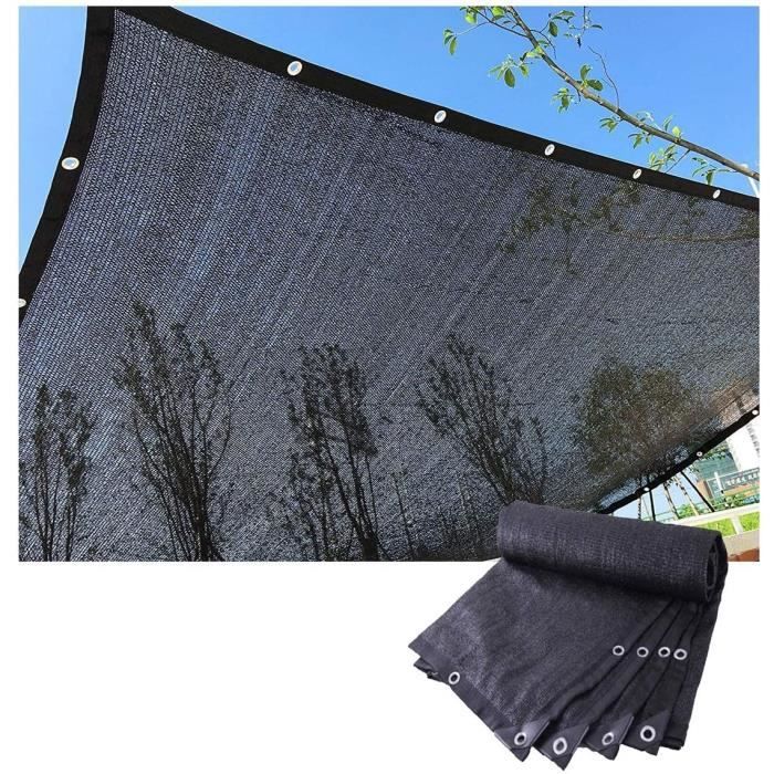 Voile d'ombrage XL – 5 x 3 m – imperméable - protection UV UPF 50+ SKANDIKA
