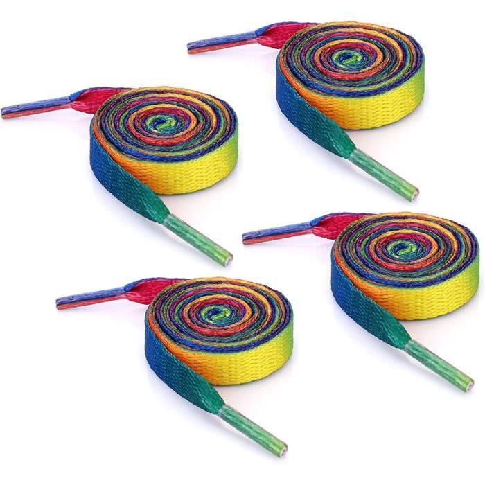 Lacets arc en ciel deals