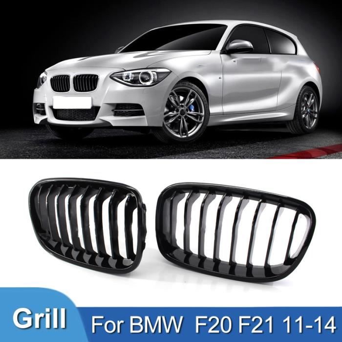 Rejilla Deportiva Negra Brillante Para BMW Serie 1 F20 F21 – 2 Piezas, Reemplazo Directo