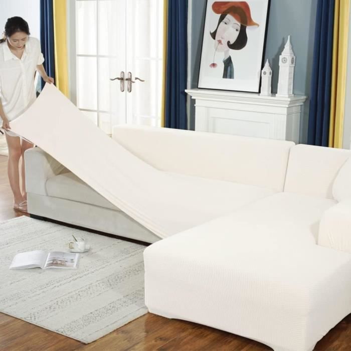 Housse De Canapé Extensible 1 2 3 4 Places Avec Accoudoirs, Impression Fleur 3D Revêtement De