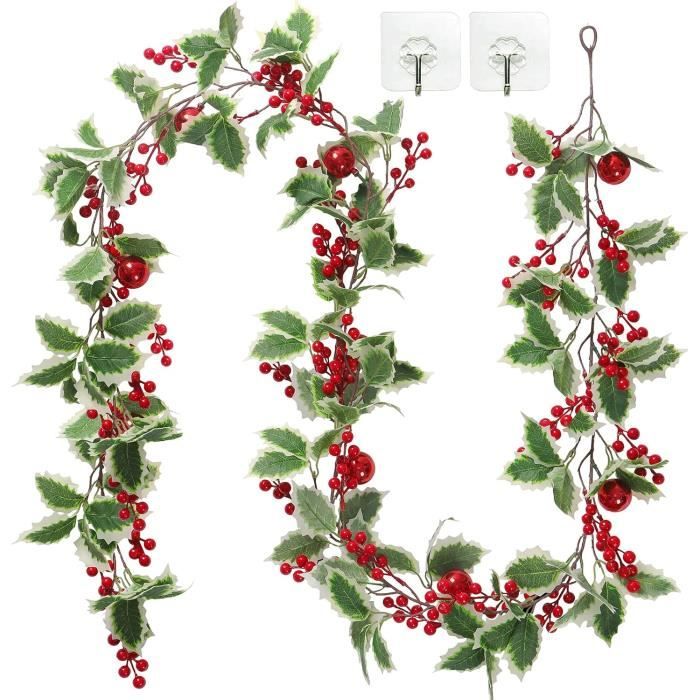 Guirlande Noel Guirlande Sapin Noel Artificiel, Couronne Sapin Vert