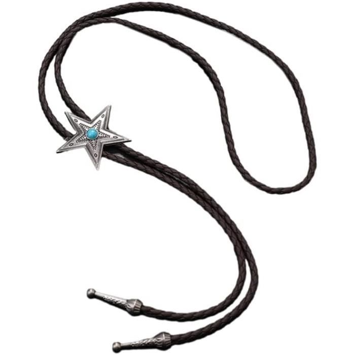 Métal Cristal Bolo Cravate Cowboy Fleur Cravate Pour Chemise Jeans