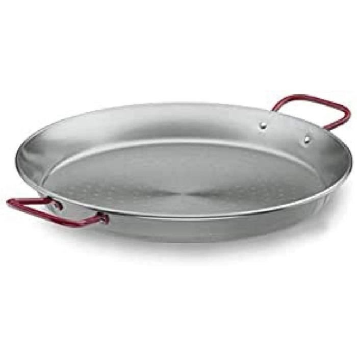 Lacor 60240 Plat à Paëlla Inox 18/10 Durit Diamètre 40 Cm - Compatible Induction Et Tous Feux