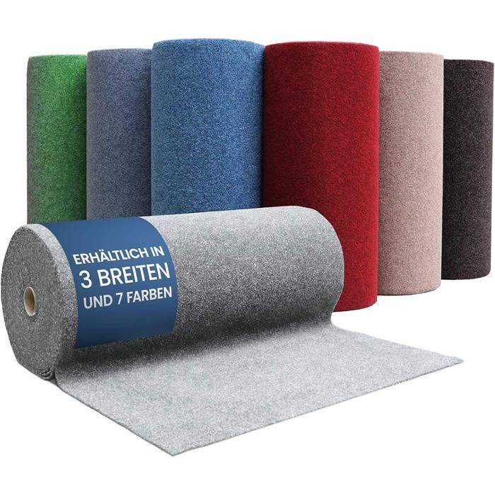 Tapis Gazon Artificiel KARAT - Moquette Extérieure Anthracite - 200x250 Cm - Antidérapant Et Résistant