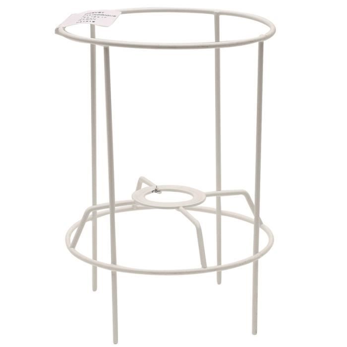 Carcasse abat-jour - Graine créative - Cylindrique - Blanc - 12 x 12 x 17 cm - Intérieur Carcasse abat-jour - Graine créative - Cylindrique - Blanc - 12 x 12 x 17 cm - Intérieur