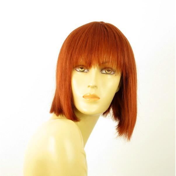 Perruque femme cheveux naturel rousse JACKIE 130 - Cdiscount Au quotidien
