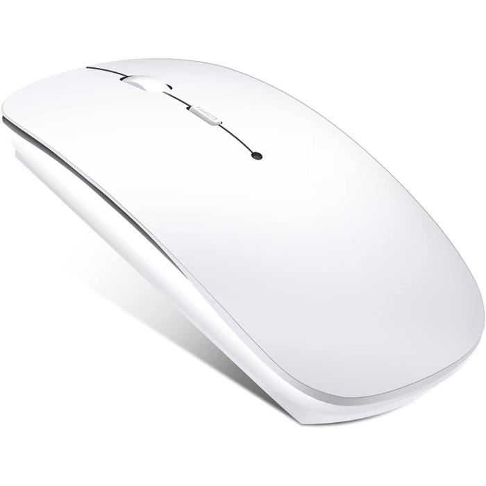 Souris Bluetooth Silencieuse Et Légère - Pour PC Et Portable - Design Ergonomique Noir