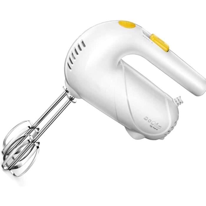 Batteur à Main,Batteur électrique cuisine en acier inoxydable et 5 vitesses Batteur à main de