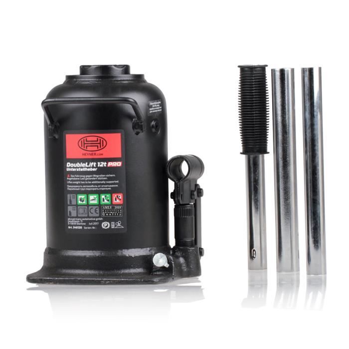 Cric Hydraulique BGS 70042 5 Tonnes - Double Piston, Base Large - Pour Véhicules Et Machines