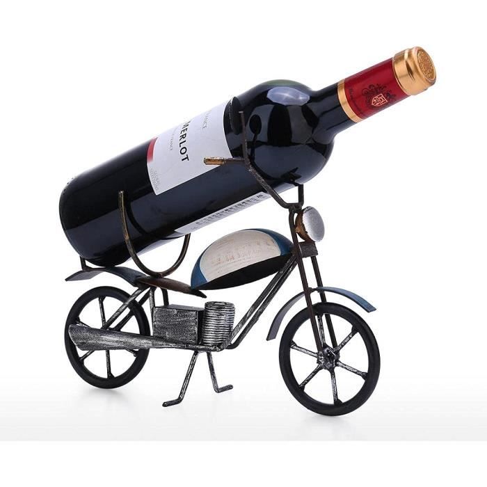 porte-bouteille de vin rétro moto en fer à la décoration artistique créative - range bouteille vin