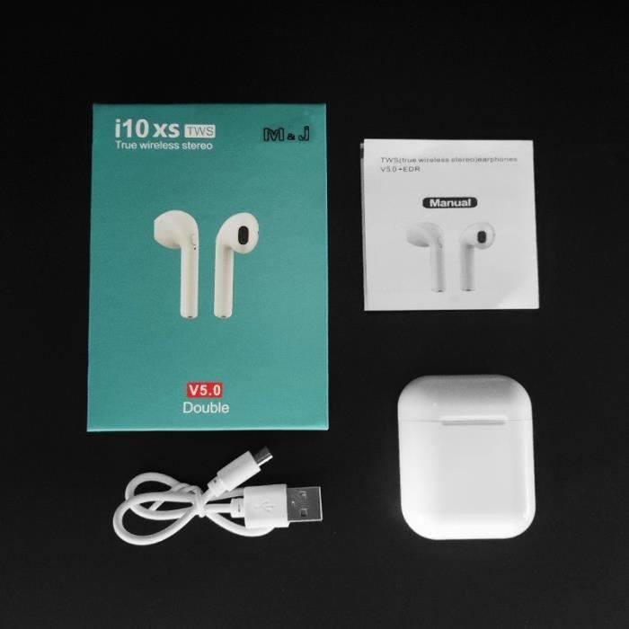 I10 xs TWS écouteur sans fil i10 tws Bluetooth 5.0 casque Auto appairage  casque pour Iphone Xiaomi redmi - Type i10 xs - Cdiscount TV Son Photo
