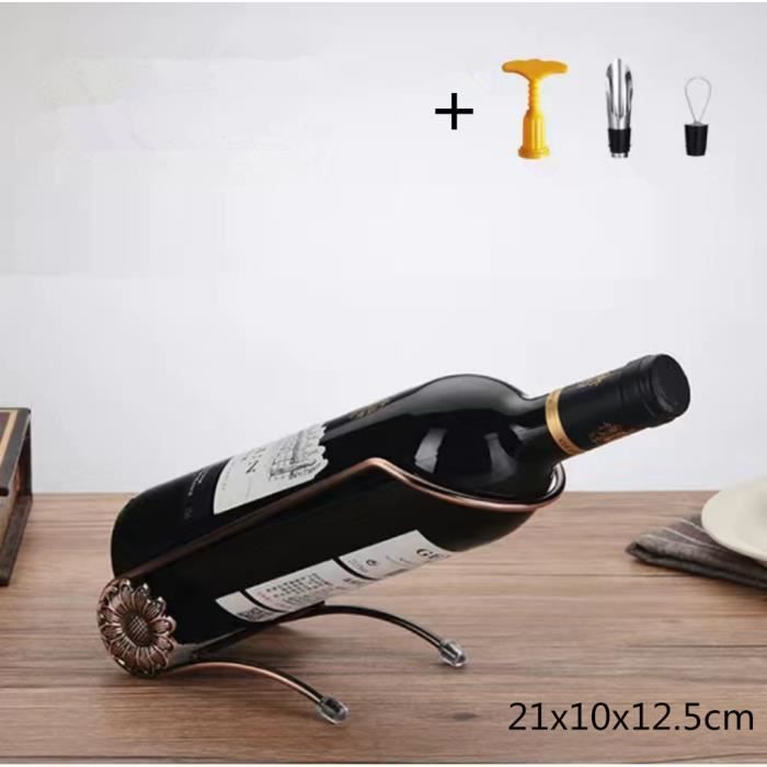 Porte-bouteille Vin Original - Métal En Forme De Violoniste Chauve - Déco Sommelier