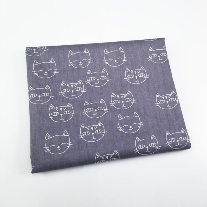 Gris Imprime Chat Coton Quilting Tissu Par Demi Metre Bricolage Couture Tissu Couture Materiel Pour Enfants Type 150x160cm Achat Vente Tissu Gris Imprime Chat Coton Quilti Cdiscount