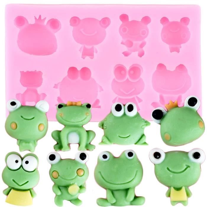 Moule Grenouille Fondant Silicone Moules Bebe Anniversaire Gateau Decoration Outils Bricolage Cupcake Cuisson Moule Bonbons Argile Cdiscount Maison