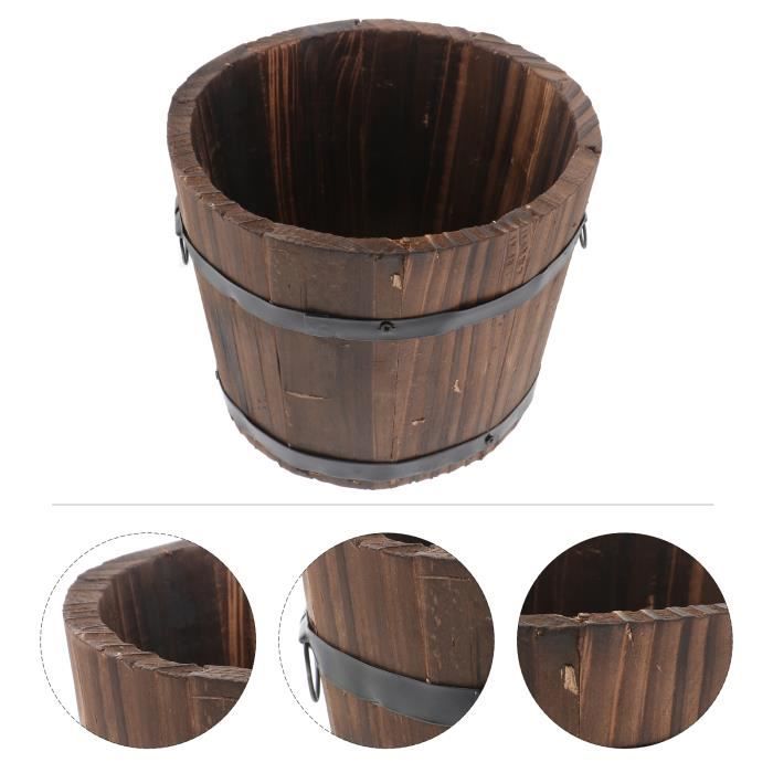 Lot De 3 Grands Pots De Fleurs Avec Soucoupes 48 X 48 Cm Made In