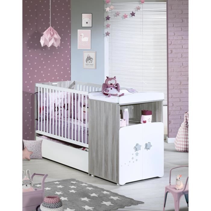 BABY PRICE New Nao Lit Combiné Evolutif 60x120 cm avec Tiroir