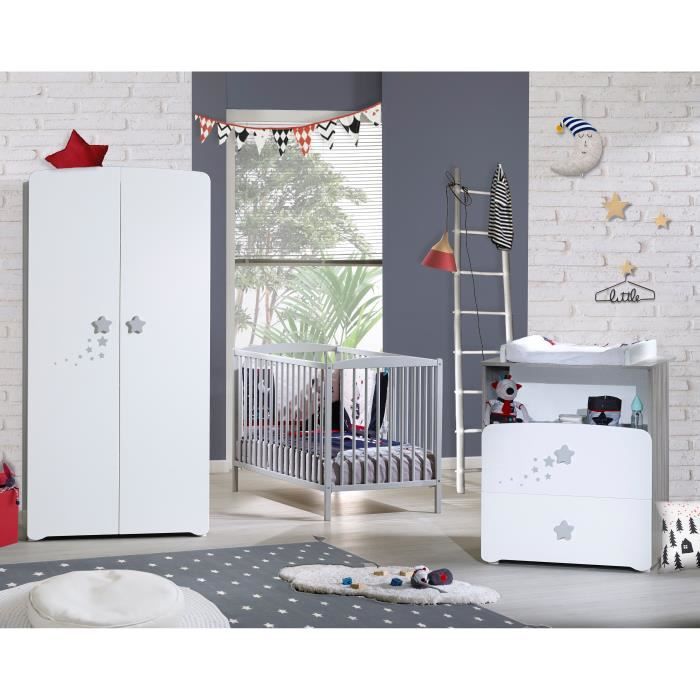 Baby Price New Nao Chambre Bebe Complete Lit Barreaux 60x120 Cm