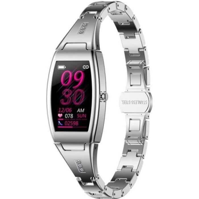 RUMOCOVO Montre connectée pour hommes et femmes, moniteur de fréquence