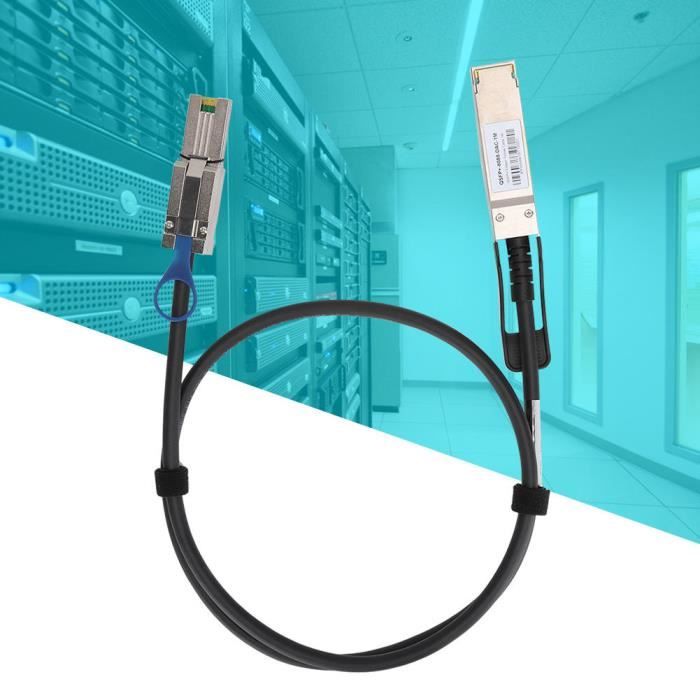 QSFP + 40G TO 8088 DAC Cable SFP-8PX 28AWG Black for Switches/Routers ...