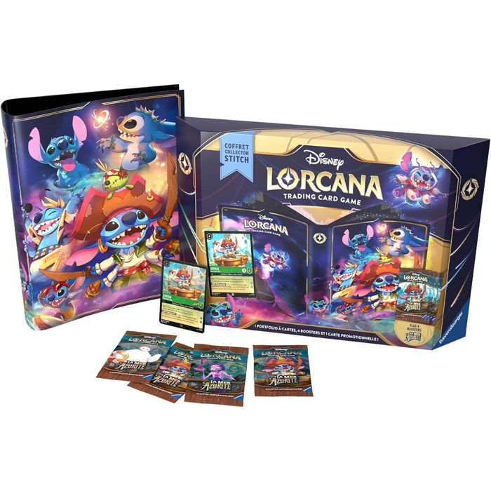 Jeu de société - jeu de plateau. Ravensburger - Coffret Stitch Lorcana Disney Lorcana RAVENSBURGER